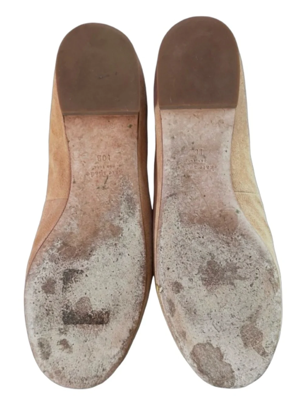 KATE SPADE New York Honey Light Fawn Suede Ballet Flats Size US 10B Slip On